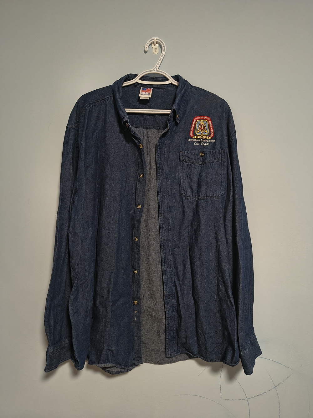 United Brotherhood Of Carpenters and Joiners of America Denim Long Sleeve XXL